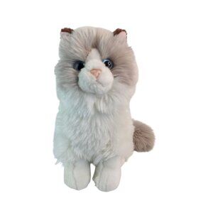 Aurora Miyoni Ragdoll Kitty Cat Plush 9" Gray White Stuffed Animal Toy Blue Eyes
